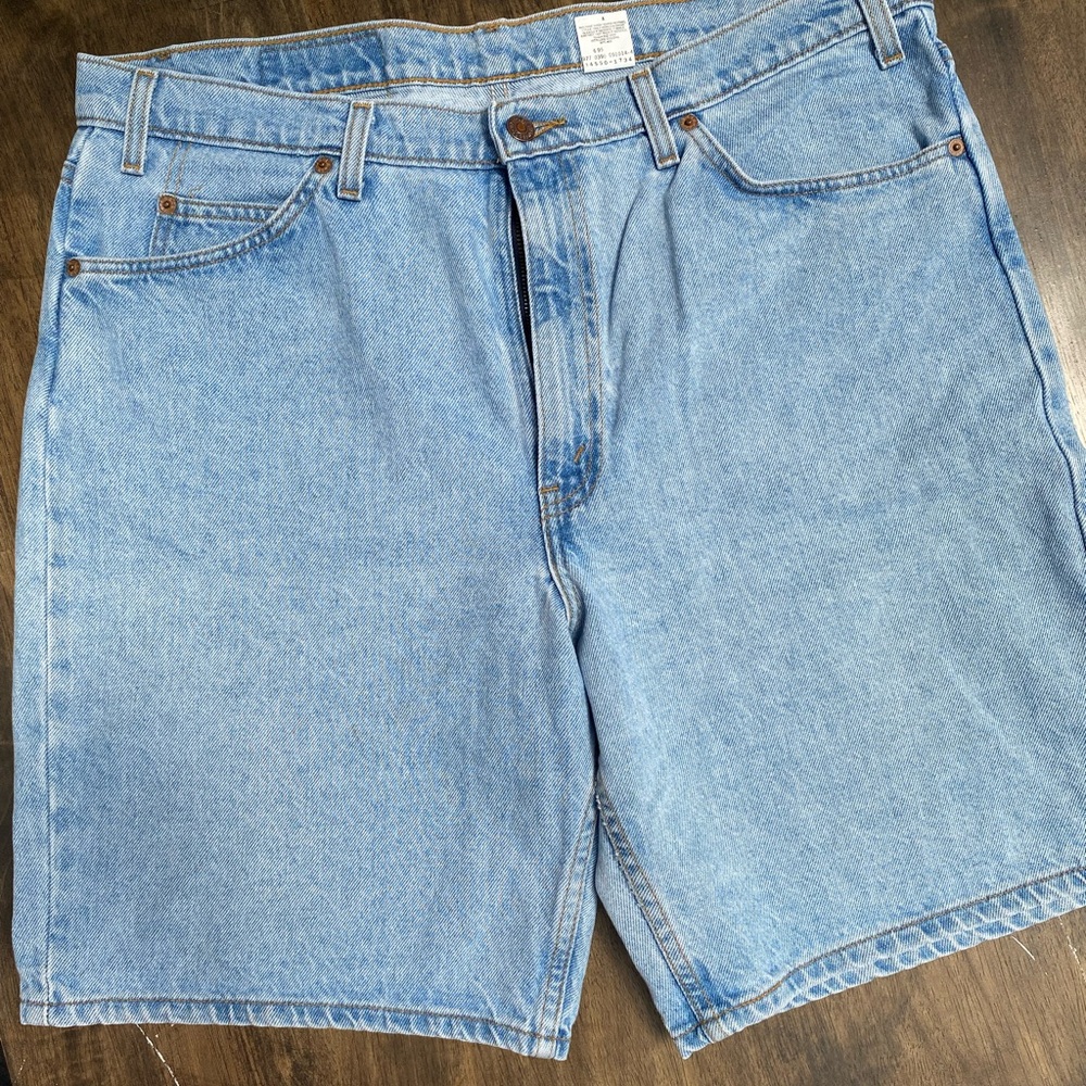 Vintage orange tab Levi’s shorts.